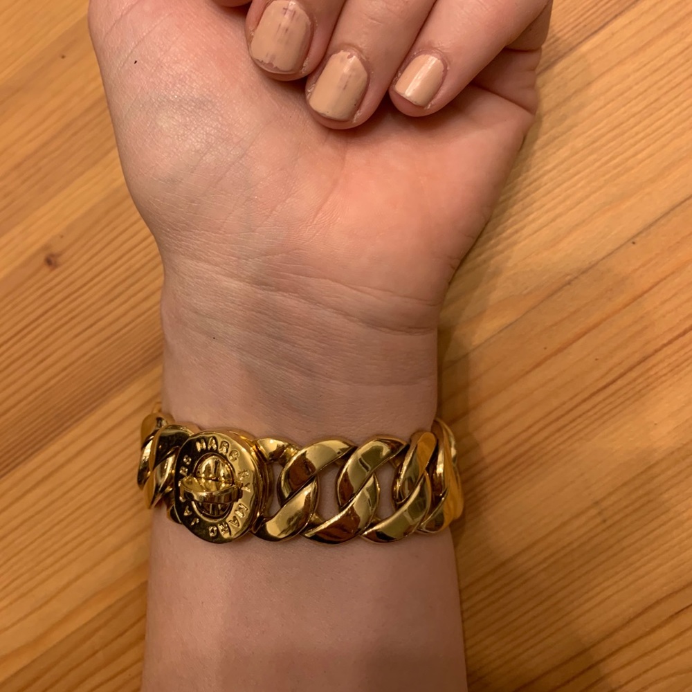 Gold Marc Jacobs chain bracelet